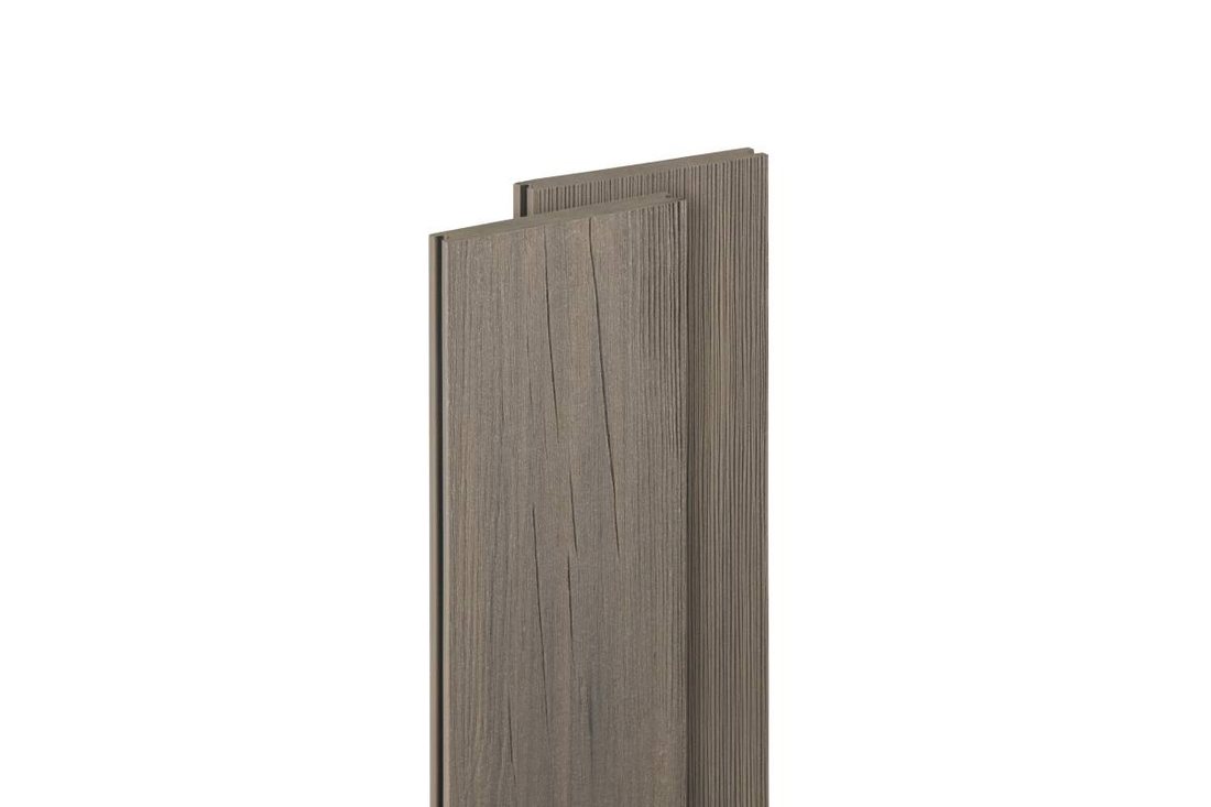 Композитная террасная доска Renwood Exclusive, цвет Smoke Grey