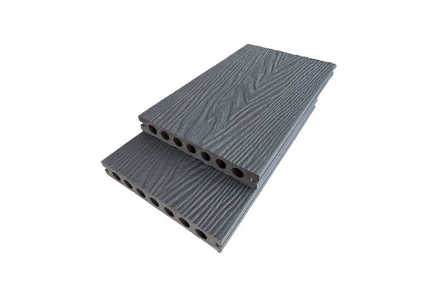 Композитная террасная доска Renwood 3D Ultra, цвет Dark Grey
